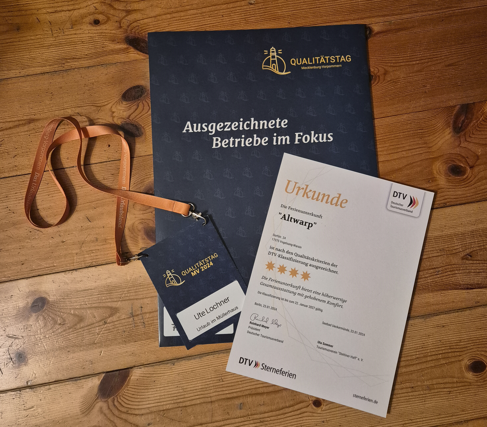 DTV-4-Sterne-Siegel Wohnung Altwarp