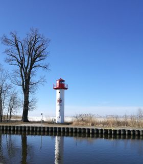 Der Leuchtturm von Ueckermünde.
